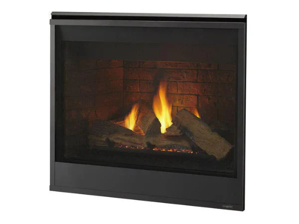 Majestic Meridian 36" Traditional Top/Rear Direct Vent Liquid Propane Fireplace with IntelliFire Touch ignition System