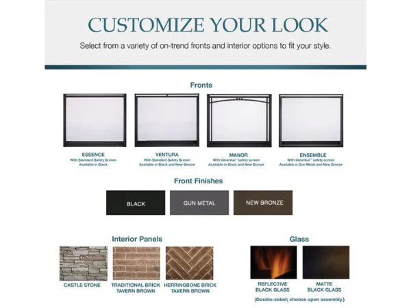 Majestic Meridian Platinum 42" Traditional Top/Rear Direct Vent Natural Gas Fireplace with IntelliFire Touch ignition System