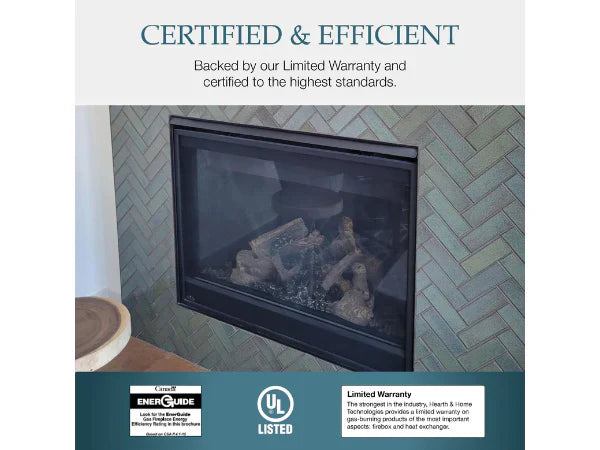 Majestic Mercury 32" Traditional Direct Vent Natural Gas Fireplace with Intellifire Ignition System