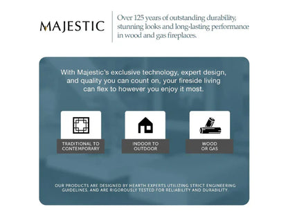 Majestic Mercury 32" Traditional Direct Vent Natural Gas Fireplace with Intellifire Ignition System