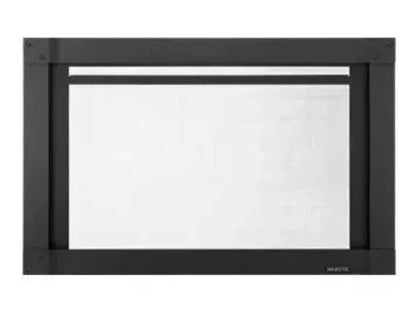 Majestic Mission Black Full View Screen Front for Trilliant 25" Gas Fireplace Insert