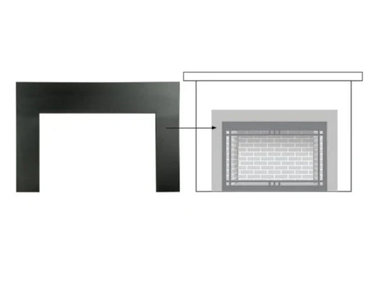 Majestic 42" Small New Bronze Metal Surround for Ruby and Trilliant 35" Gas Fireplace Inserts