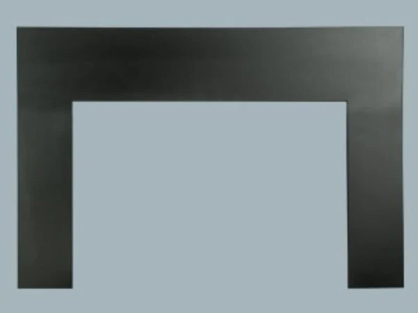 Majestic 48" Large Black Metal Surround for Ruby and Gas Fireplace Inserts