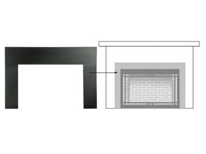 Majestic 37" Medium New Bronze Metal Surround for Jasper, Ruby and Trilliant 25" Gas Fireplace Inserts