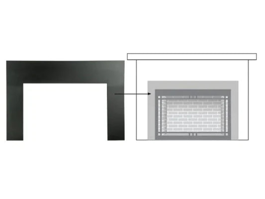 Majestic 37" Medium New Bronze Metal Surround for Jasper, Ruby and Trilliant 25" Gas Fireplace Inserts