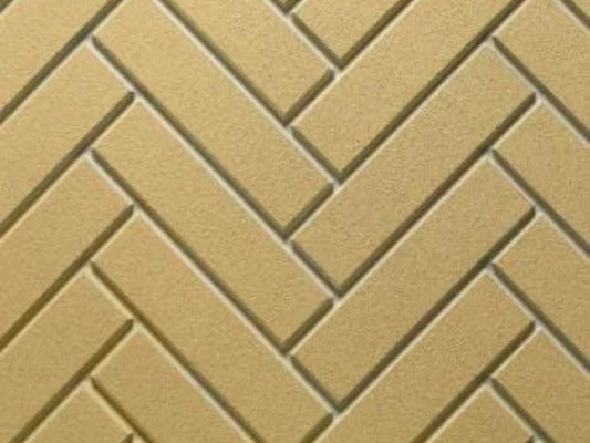 Majestic Yellow Herringbone Molded Brick Panels for Ashland 42" Wood Burning Fireplace