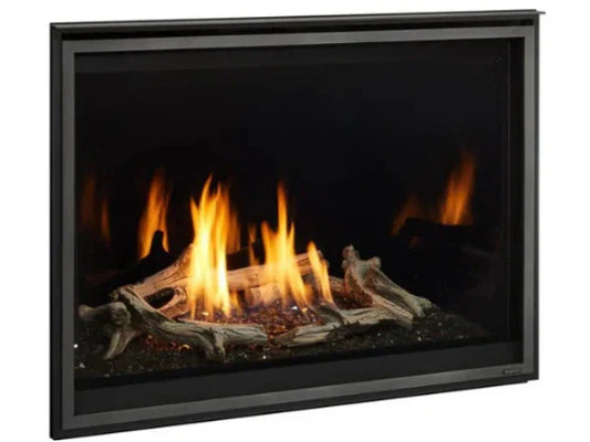Majestic Meridian Modern 36" Traditional/Contemporary Top Direct Vent Natural Gas Fireplace with IntelliFire Touch ignition System