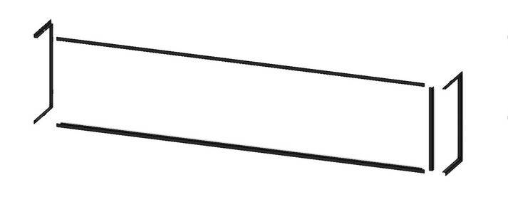 Modern Flames 5 Piece Trim Kit for 68" Landscape Pro Multi-Sided Fireplace