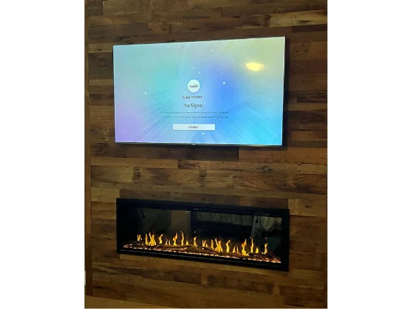 Modern Flames Orion Slim 76" Heliovision Built-in/Wall Mounted Virtual Linear Electric Fireplace
