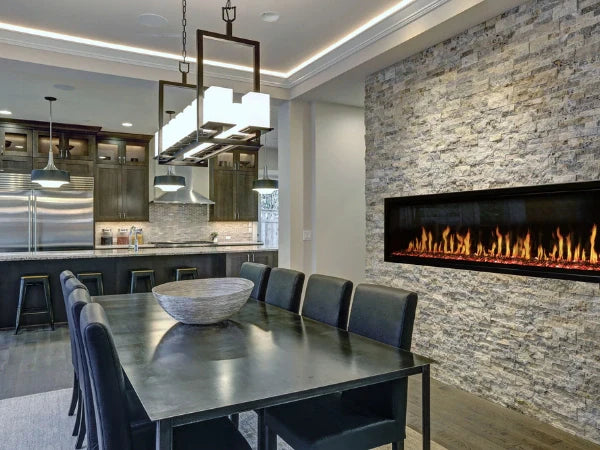 Modern Flames Orion Slim 76" Heliovision Built-in/Wall Mounted Virtual Linear Electric Fireplace