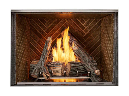 Majestic Courtyard 42" Traditional Outdoor Vent Free Natural Gas Fireplace with Traditional Stacked Concrete Refractory and IntelliFire Ignition System