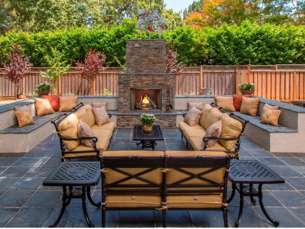 Majestic Courtyard 42" Traditional Outdoor Vent Free Natural Gas Fireplace with IntelliFire Ignition System