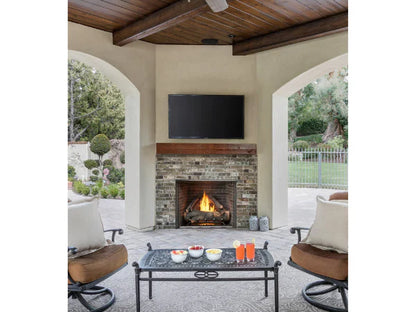 Majestic Courtyard 42" Traditional Outdoor Vent Free Natural Gas Fireplace with IntelliFire Ignition System
