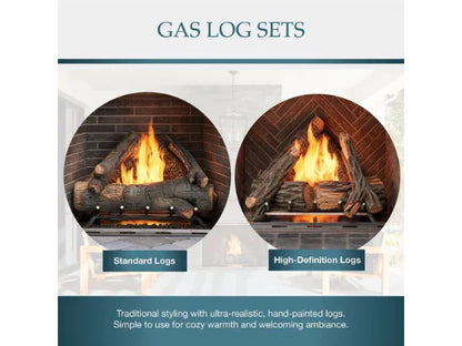 Majestic Courtyard 36" Traditional Outdoor Vent Free Natural Gas Fireplace with Traditional Stacked Concrete Refractory and IntelliFire Ignition System