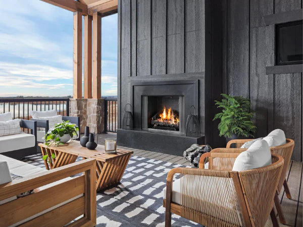 Majestic Courtyard 36" Traditional Outdoor Vent Free Natural Gas Fireplace with IntelliFire Ignition System