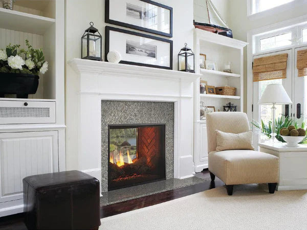 Majestic Fortress 36" Traditional Indoor/Outdoor See-Through Direct Vent Natural Gas Fireplace with IntelliFire Touch Ignition System