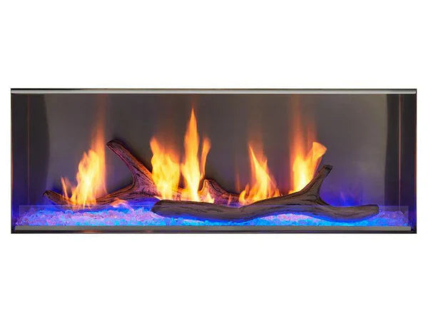 Majestic Lanai 60" Linear Contemporary Outdoor Vent Free Natural Gas Fireplace with Single-Sided IntelliFire Ignition System