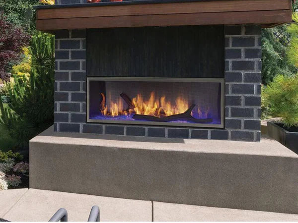 Majestic Lanai 48" Linear Contemporary Outdoor Vent Free Natural Gas Fireplace with Single-Sided IntelliFire Ignition System