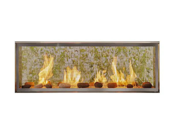 Majestic Lanai See-Through 48" Linear Contemporary Outdoor Vent Free Natural Gas Fireplace with IntelliFire Ignition System