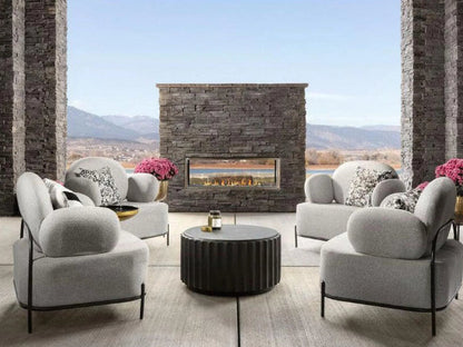 Majestic Lanai See-Through 48" Linear Contemporary Outdoor Vent Free Natural Gas Fireplace with IntelliFire Ignition System