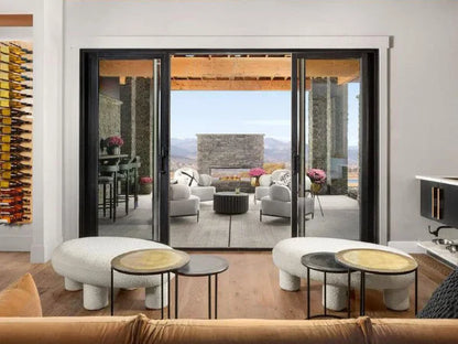 Majestic Lanai See-Through 48" Linear Contemporary Outdoor Vent Free Natural Gas Fireplace with IntelliFire Ignition System