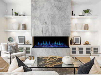 Modern Flames Orion Multi 76" Heliovision Built-in/Wall Mounted Virtual Linear Electric Fireplace