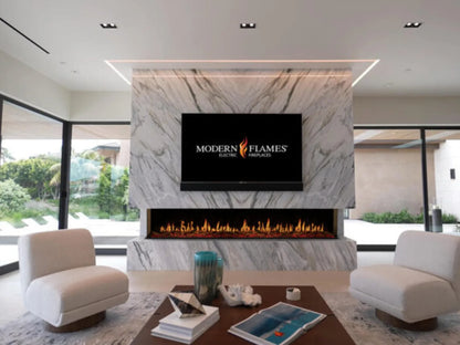 Modern Flames Orion Multi 60" Heliovision Built-in/Wall Mounted Virtual Linear Electric Fireplace