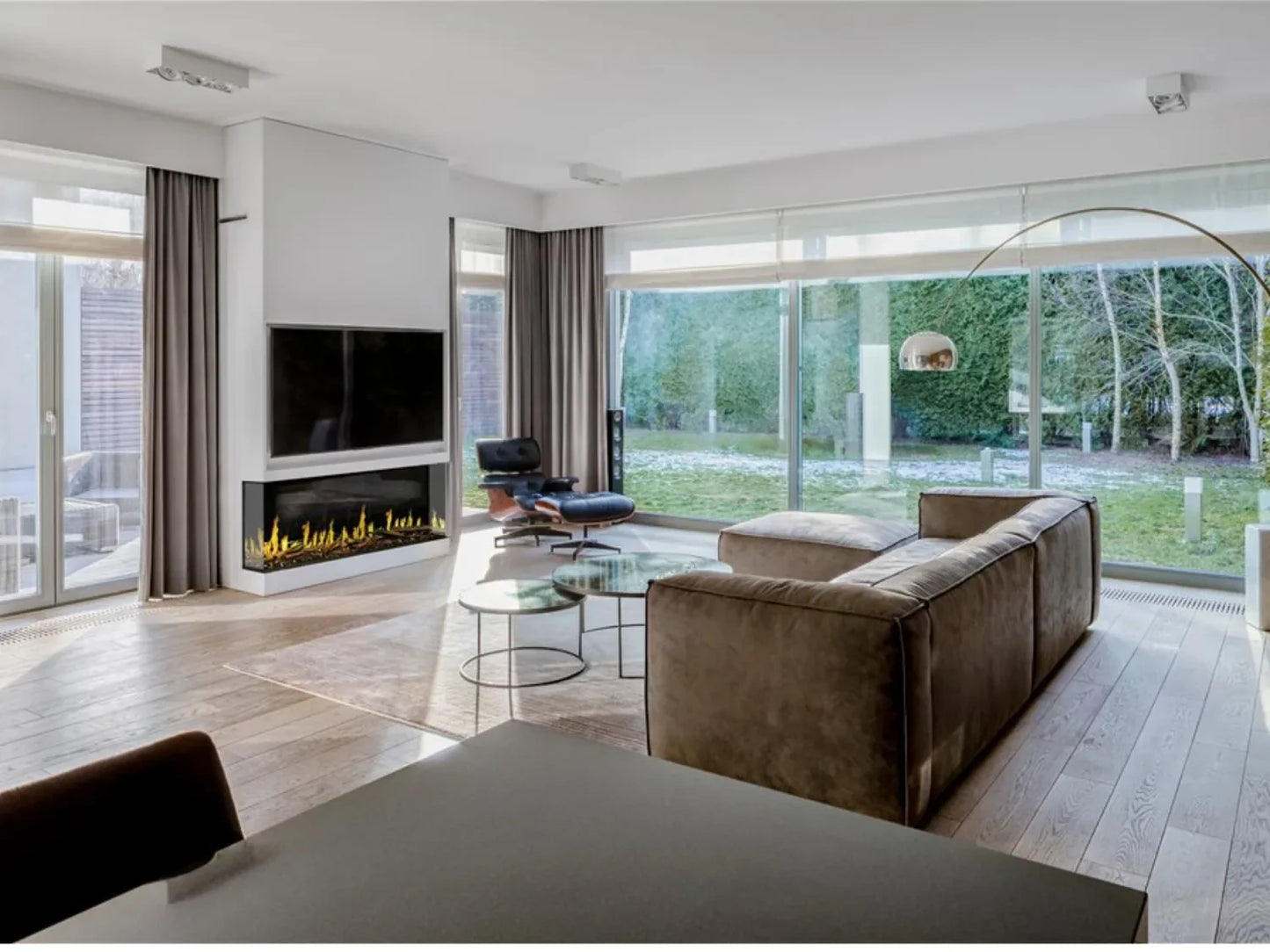 Modern Flames Orion Multi 76" Heliovision Built-in/Wall Mounted Virtual Linear Electric Fireplace