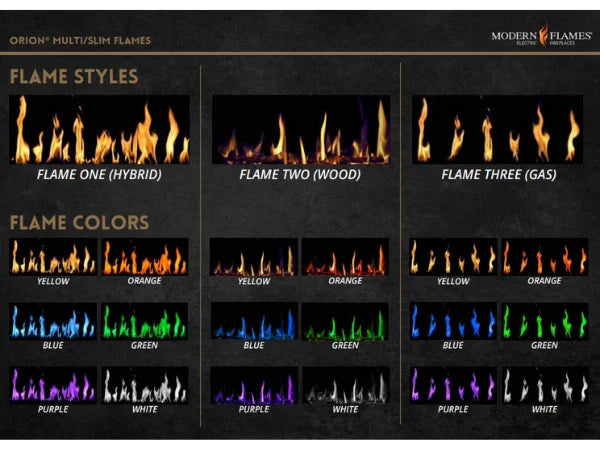 Modern Flames Orion Traditional 30" Heliovision Built-in Virtual Electric Fireplace Insert