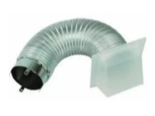 Majestic AK4 4" Outside Air Kit with Collar, Hood and 3' Flex Pipe