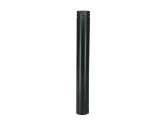 Majestic PelletVent Pro 4" x 24" Black Straight Pipe