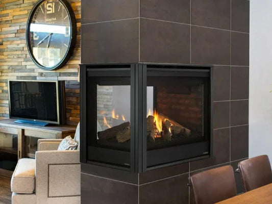 Majestic Pier 36" Traditional Multi-Sided Top/Rear Direct Vent Gas Fireplace with IntelliFire Touch Ignition System
