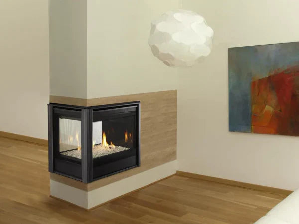 Majestic Pier 36" Traditional Multi-Sided Top/Rear Direct Vent Gas Fireplace with IntelliFire Touch Ignition System