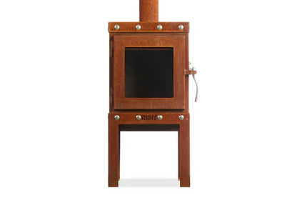 RB73 Piquia Outdoor Wood Fireplace With 4 Legs