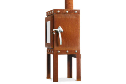 RB73 Piquia Outdoor Wood Fireplace With 4 Legs