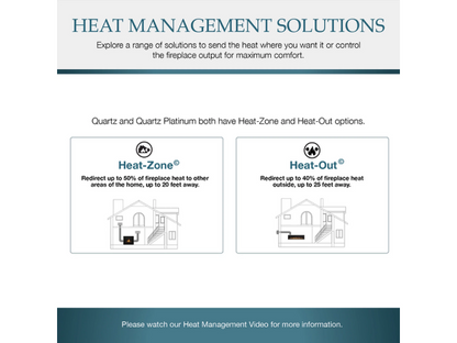 Majestic Quartz 42" Traditional Top/Rear Direct Vent Natural Gas Fireplace with IntelliFire Touch Ignition System