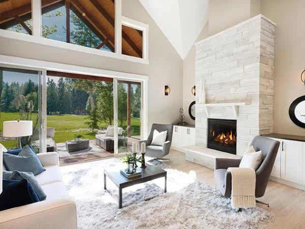 Majestic Quartz Platinum 36" Traditional Top/Rear Direct Vent Natural Gas Fireplace with IntelliFire Touch Ignition System