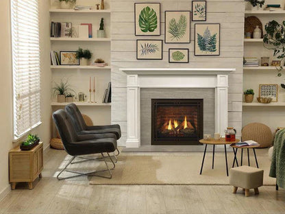 Majestic Quartz Platinum 36" Traditional Top/Rear Direct Vent Natural Gas Fireplace with IntelliFire Touch Ignition System