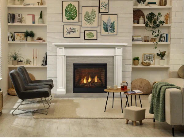 Majestic Quartz Platinum 36" Traditional Top/Rear Direct Vent Natural Gas Fireplace with IntelliFire Touch Ignition System