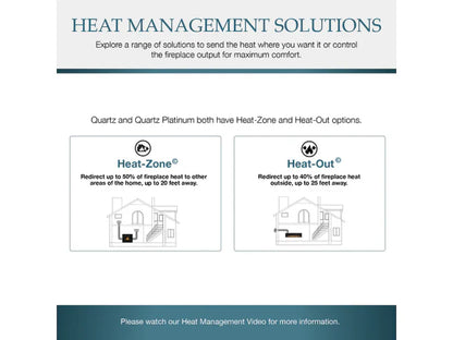 Majestic Quartz Platinum 36" Traditional Top/Rear Direct Vent Natural Gas Fireplace with IntelliFire Touch Ignition System