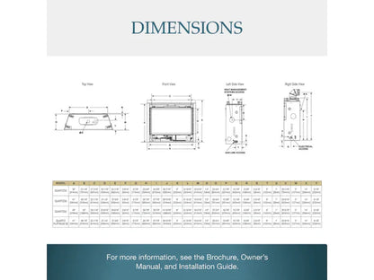 Majestic Quartz Platinum 36" Traditional Top/Rear Direct Vent Natural Gas Fireplace with IntelliFire Touch Ignition System