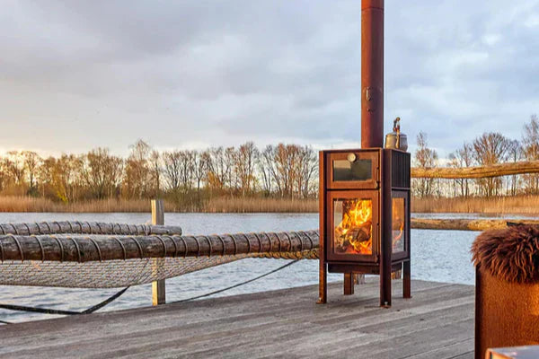 RB73 Quercus Outdoor Wood Fireplace With Oven