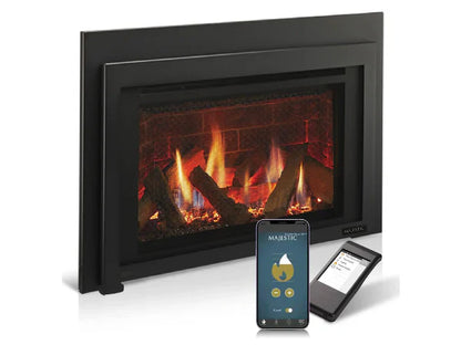 Majestic Ruby 25" Traditional Direct Vent Natural Gas Fireplace Insert with IntelliFire Touch Ignition System