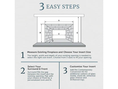 Majestic Ruby 25" Traditional Direct Vent Natural Gas Fireplace Insert with IntelliFire Touch Ignition System