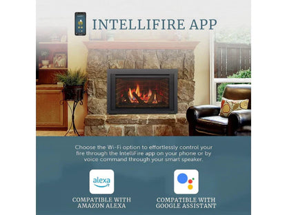 Majestic Ruby 35" Traditional Direct Vent Natural Gas Fireplace Insert with IntelliFire Touch Ignition System