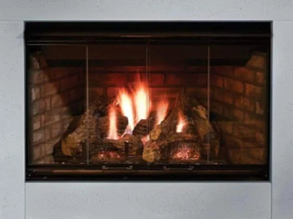 Majestic Reveal 42" Traditional Open Hearth B-Vent Natural Gas Fireplace with IntelliFire Ignition System and Traditional Refractory