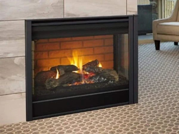 Majestic Ledt Corner 36" Traditional Direct Vent Natural Gas Fireplace with IntelliFire Touch Ignition System