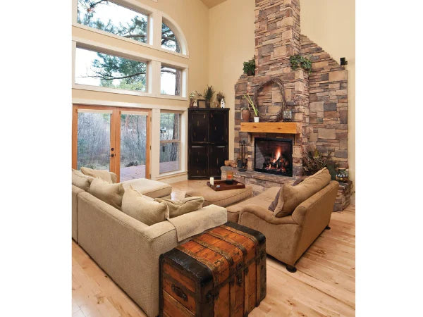 Majestic Biltmore 42" Radiant Traditional Wood Burning Fireplace with Traditional Brick Pattern