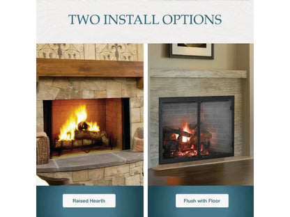 Majestic Biltmore 50" Radiant Traditional Wood Burning Fireplace with Traditional Brick Pattern