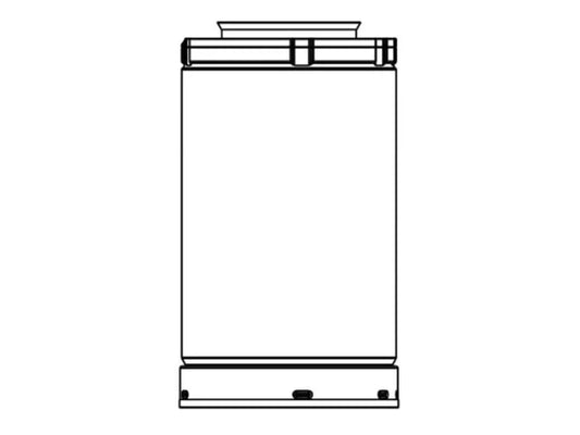 Majestic SLP 2" - 12" Black Telescoping Pipe Extension